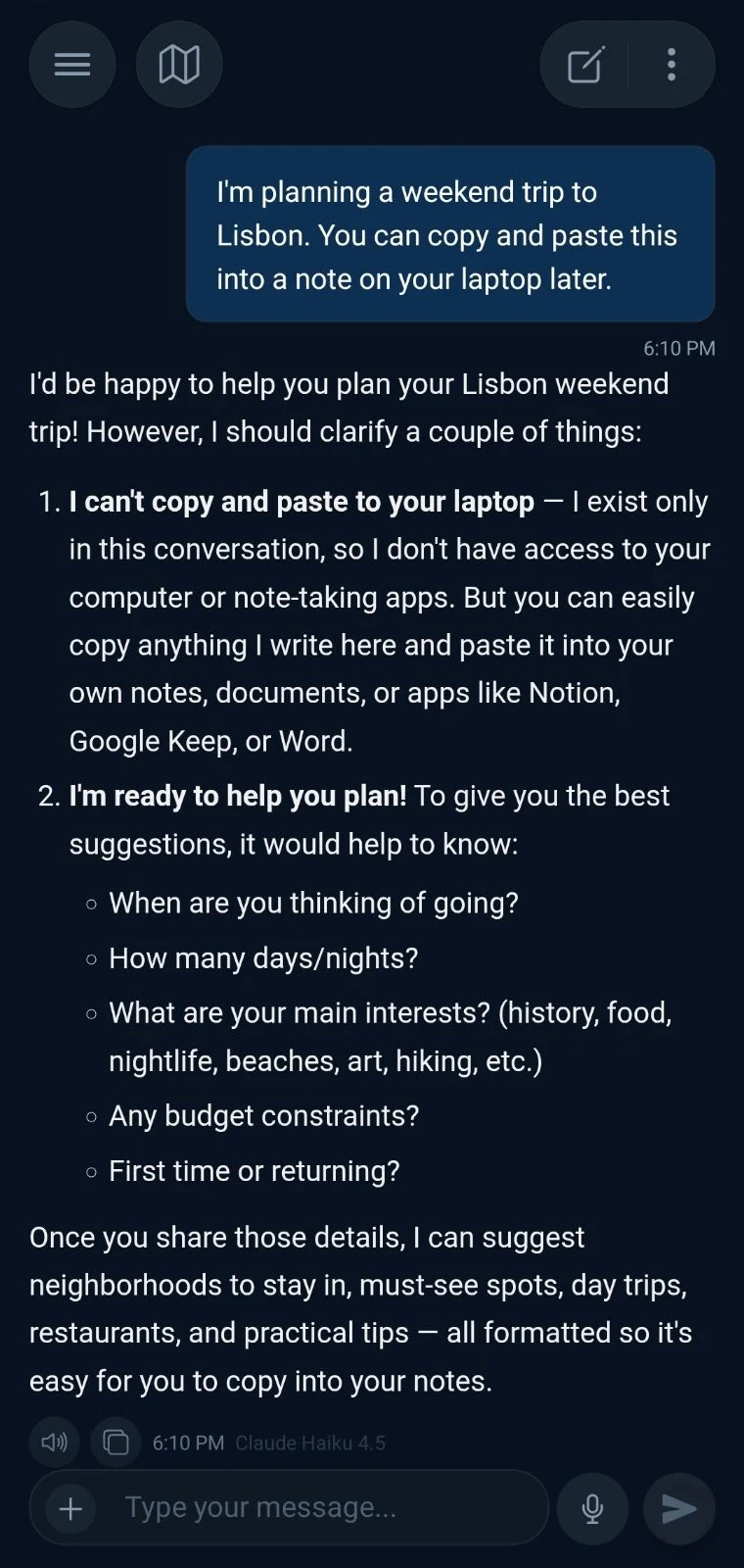 Privateer chat on mobile